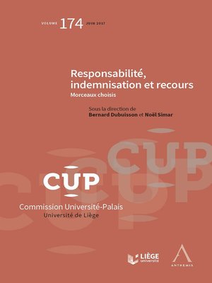 cover image of Responsabilité, indemnisation et recours